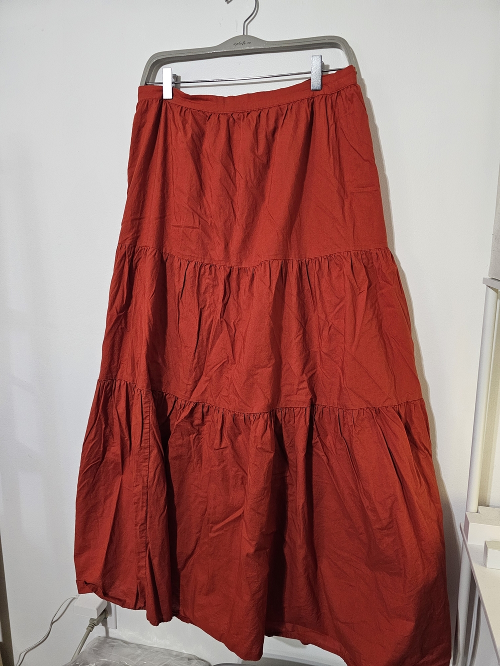 Banana Republic Maxi Skirt - Red Tiered Women's Skirt - Picture 5 of 9